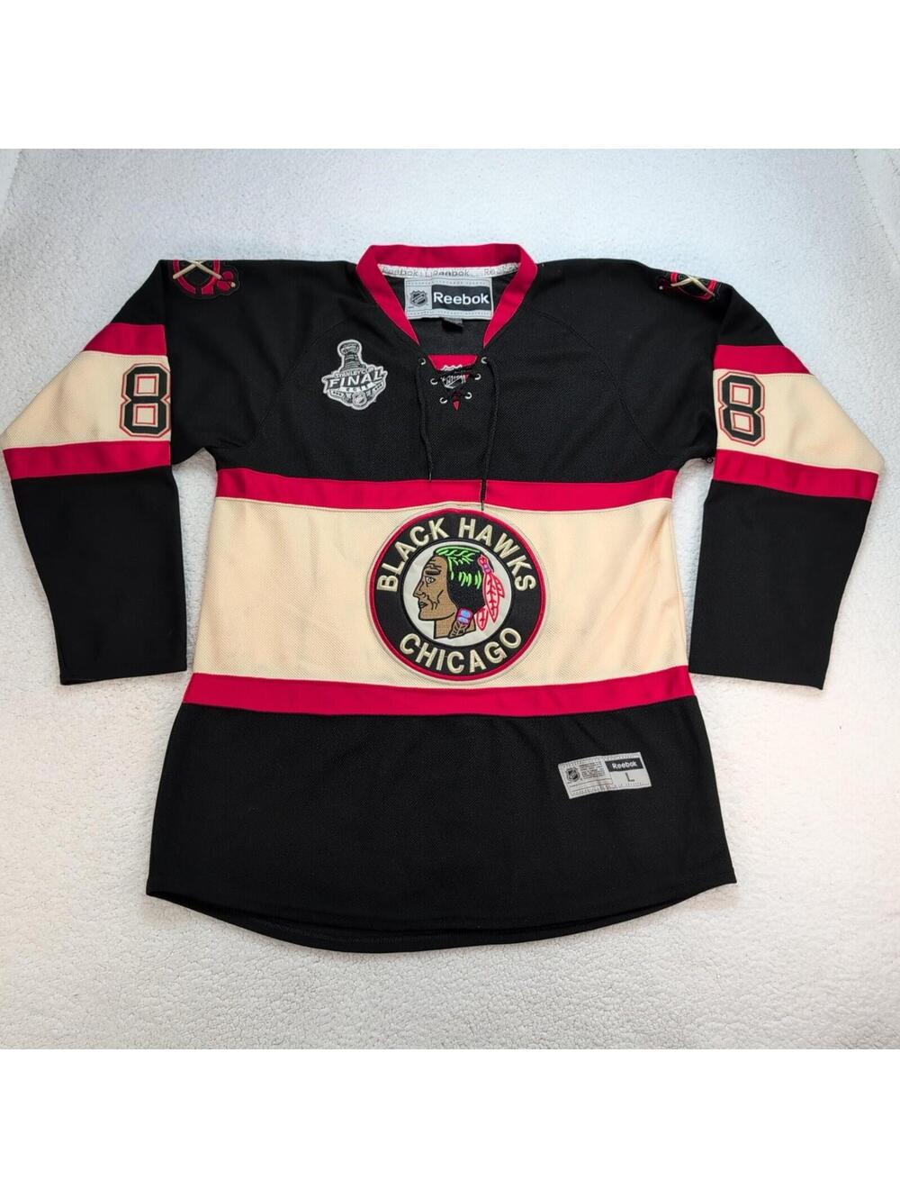 Reebok Stanley Cup Final 2015 Chicago Blackhawks #88 "Kane" Jersey Men's L NHL